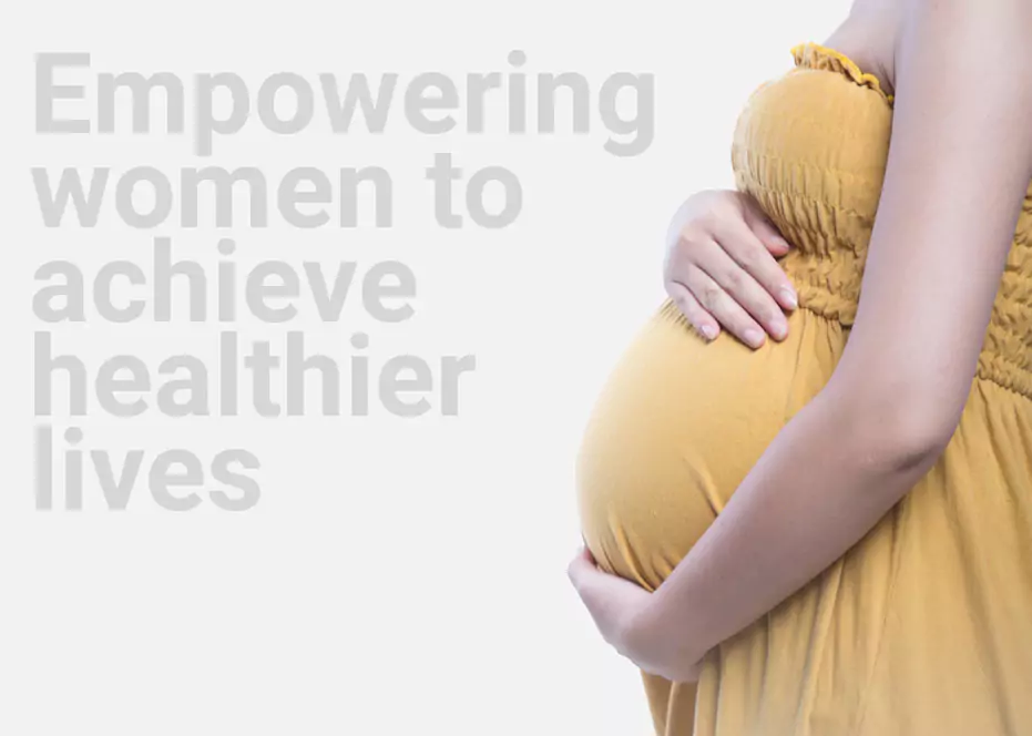 Empowering health message with a pregnant woman